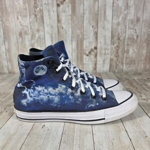 Converse All Star High Top Sneakers Moon Cloud Print Women's‎ Size 7